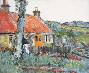 George Leslie Hunter Cottage,Near Largo oil on canvas